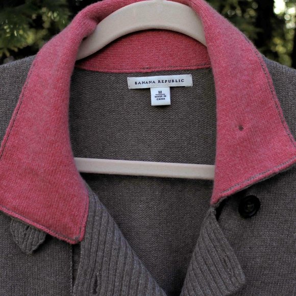 Banana Republic Stylish Wool Blend Peacoat Sweater - Picture 2 of 2